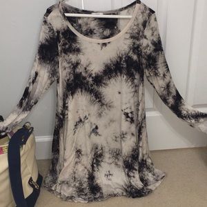 Black and Tan long sleeve dress